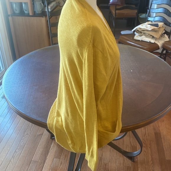 Madewell Summer Ryder open golden yellow lightweight Cardigan XS - Picture 4 of 6